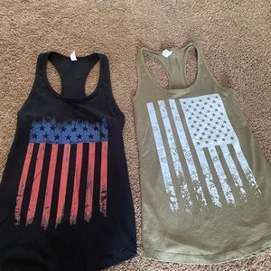 American flag tank tops